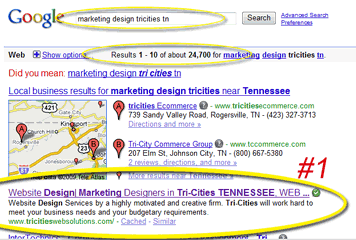 SEO Search Engine Optimization - Marketing Design TriCities TN